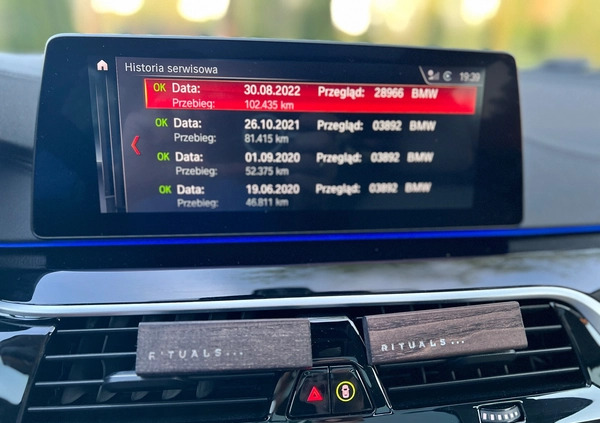 BMW Seria 5 cena 130995 przebieg: 142020, rok produkcji 2018 z Warszawa małe 379
